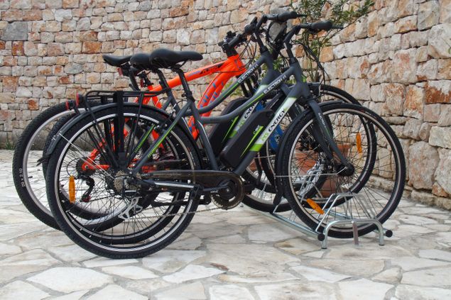 Two Mountain bikes and two Electic bikes.Only the best for our guests!